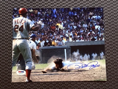Pete Rose Signed Autograph 8x10 Photo Cincinnati Reds PSA DNA - Image 1 of 3