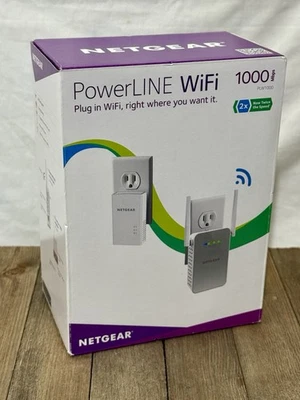 NETGEAR Powerline 1000 Mbps WiFi, 1 Gigabit Port (PLW1000-100NAS) - Image 1 of 4