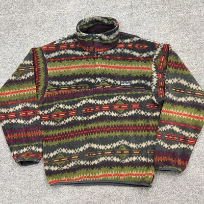 Vintage Patagonia Synchilla Sweater Mens Small Aztec Sacajawea Pullover Made USA - Image 1 of 4