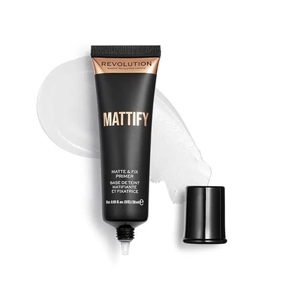 Revolution Pore Blur Primer Perfect Matte Face Primer, Peach, Makeup Primer for  - Image 1 of 4
