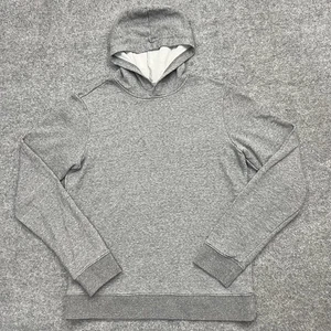 Vuori Hoodie Mens Medium Gray Pullover French Terry Lightweight Logo Sweatshirt - Picture 1 of 10