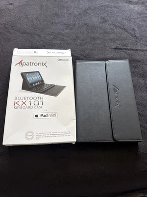 Alpatronix Kx101 - iPad Mini Case W/Keyboard Black Leather Cover - Bluetooth - Image 1 of 4