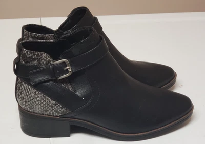 Baretraps женщин черный искусственной змеи кожи акцент западный стиль ботинок размер 8 М новый без коробки - Изображение 1 из 4