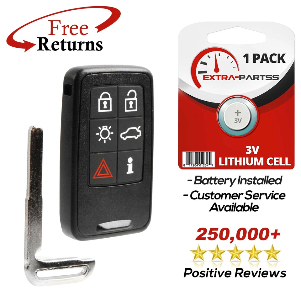 For 2011 2012 2013 2014 2015 2016 2017 2018 Volvo S60 V60 XC60 XC70 Remote Fob Foto 1 de 4
