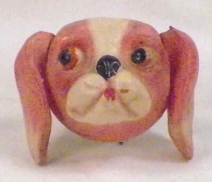 Hundekopf Zelluloid Spielzeug Cocker Spaniel Teile zum restaurieren Vintage #94 wie abgebildet HILFE - Bild 1 von 6