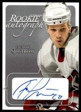 2003-04 Be a Player Ultimate Memorabilia Fredrik Sjostrom RC Auto /100 #121