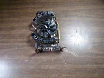 MSI N460GTX Cyclone 1GD5/OC Graphics Card Computer Gaming - Image 1 of 4