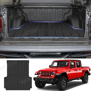 Truck Bed Mat Liner Fit For 2020 2021 2022 2023 2024 Jeep Gladiator JT Black NEW - Picture 1 of 10