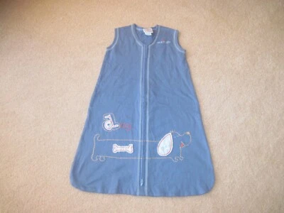 HALO SLEEPSACK WEARABLE BLANKET SMALL 0-6M, 10-18 LBS. DOG WITH BONE , VERY NICE - Image 1 of 3