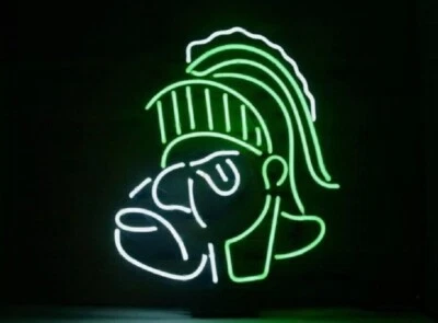 NEON CRAFT HUT Green Sparta Neon Signs 20x16 Beer Bar Pub Restaurant Cave Cinema Wall Decor