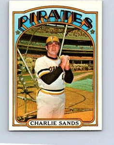 VINTAGE BASEBALL CARD TOPPS 1972 CHARLIE SANDS PITTSBURGH PIRATES NO52 - Picture 1 of 2
