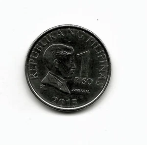 World Coins - Philippines 1 Piso 2015 Coin KM # 269a - Picture 1 of 3