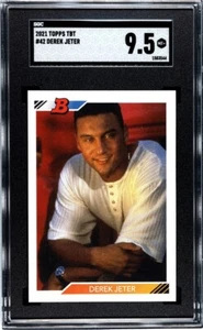 2021 Topps Throwback Thursday #42 Derek Jeter SGC 9.5 MINT+ Variation SP TBT - Picture 1 of 1