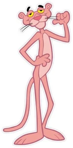 Pink Panther Cool Pegatina Calcomanía 3" x 5" - Imagen 1 de 1