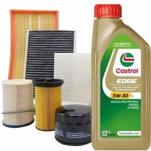KIT TAGLIANDO CASTROL EDGE LL 5W30 5LT 4 FILTRI MISTI VW GOLF V 5 1.9 TDI - Foto 1 di 11