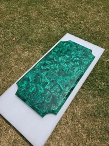 Malachite stone dining table top, center stone living room table top decor - Picture 1 of 11
