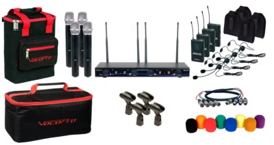 VocoPro Digital-34-AI 4-CH 4MIC Wireless Handheld/Headset/Instrument System - Image 1 of 4