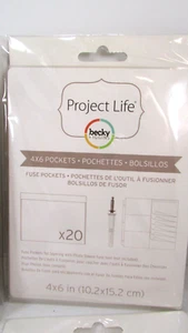 NEW Becky Higgins - Project Life - Photo Sleeve Fuse Pockets 4" x 6" - Picture 1 of 2