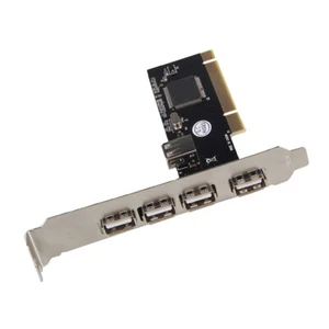 5 Port (4 externe und 1 interne) USB 2.0 PCI-Karte, Adapter Hub Controller - Afbeelding 1 van 8
