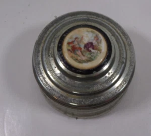 Vintage/Antique Victorian Powder/Music Box. Has Powder Puff inside Collectible - Picture 1 of 9