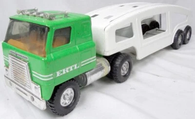 ¡Cabina y remolque transportador de carros de acero prensado internacional ETRL de colección! Foto 1 de 4