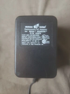 Adaptador de CA de repuesto Electronics Boutique para Sega Genesis Foto 1 de 2