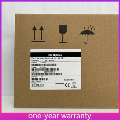 IBM 2TB 42D0767 42D0771 42D0768 7.2K SAS 6Gbs 3.5'' Hard Drive HDD - Image 1 of 4