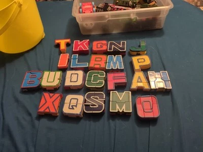 Alpha Bots Transforming Letters into Robots  24 Letter Alphabet Vintage - Image 1 of 4