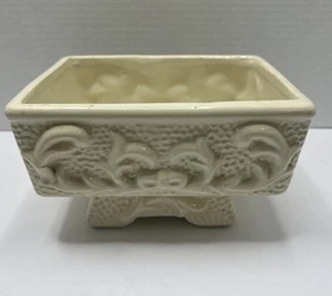 Vintage Keramik Blumentopf Übertopf 5x7 Fuß Sockel Rechteck ohne Löcher - Bild 1 von 14