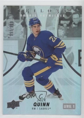 2022-23 Upper Deck Trilogy Premieres /999 Level 1 Jack Quinn #142 Rookie RC - Image 1 of 2