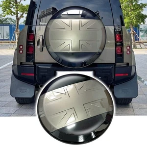 Flag Texture Rear Spare Tire Tyre Wheel Cover For LR Defender 2020-2024 2026 - Picture 1 of 6