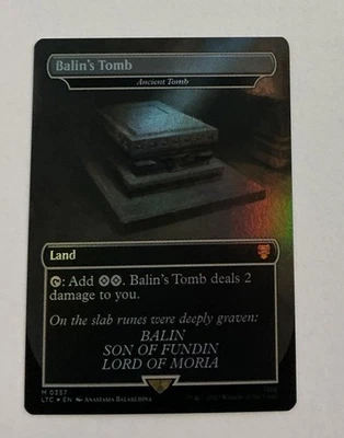 Balin's Tomb - Ancient Tomb LOTR NM Foil MTG Magic the Gathering -- S2G -- - Image 1 of 2