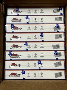 2024-25 Topps UEFA Club Competitions Finest Soccer Hobby Case (8) Sealed Boxes - Picture 1 of 3