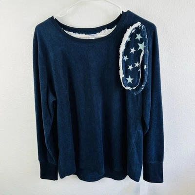 Camisa para dormir Croft & Barrow azul marino polar con máscara para ojos talla XL Foto 1 de 3