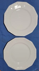 set of 2 Rosenthal - Continental Maria White  Dinner Plates 9 5/8" - Picture 1 of 5