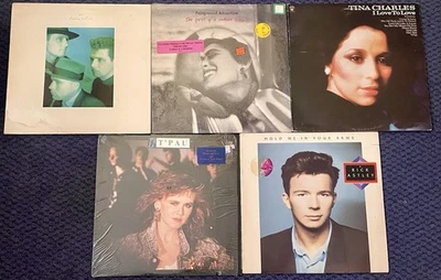 5 Vinyl Lp Lot Rick Astley T’Pau Fairground Attraction Danny Wilson Tina Charles - Image 1 of 2