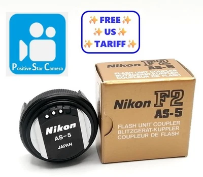 [COMO NUEVO] Acoplador de flash Nikon AS-5 para cámara fotográfica F2 de JAPÓN Foto 1 de 4