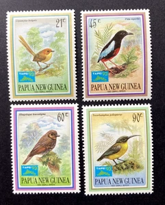 PNG - 1993 - Small Birds Taipei Opt. - Set of 4 Stamps. (MNH) Lot 2. - Picture 1 of 2