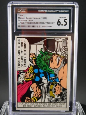 1966 MARVEL SUPER HEROES THOR #59 CGC GRADED 6.5 EX/NM+ LOW POP (1) W/ PEDIGREE - Image 1 of 4