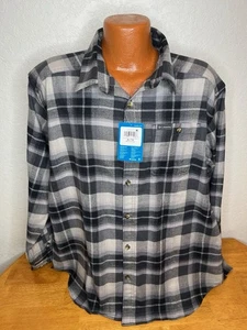 Neu Neu mit Etikett Columbia Omni-Shade L/S geknöpftes Herrenhemd Extra Large XL kariert reguläre Passform - Bild 1 von 6