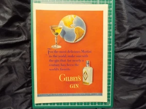 1943 PRINT AD GILBEYS INTERNATIONAL GIN WWII - Bild 1 von 1