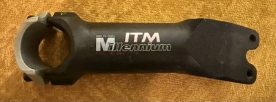 Vástago de bicicleta de carretera ITM Millennium 100 mm longitud 26 mm abrazadera negro aleación Foto 1 de 4