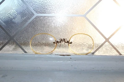 Anteojos antiguos Pince Nez nariz pellizco se adapta a la marca U Foto 1 de 3