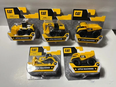 CAT Little Machines Toy Construction Vehicles Lot of 5 - Image 1 of 4