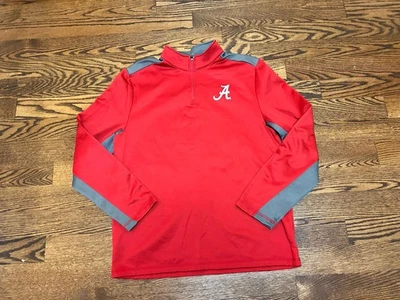 Alabama Crimson Tide-Fanatics 1/4 Cremallera Polar Vellón Forrado Chaqueta Para Hombres XLarge Foto 1 de 4