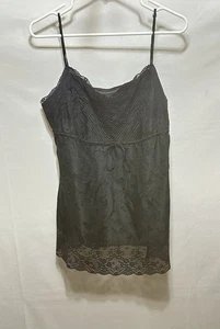 Express Design Studio Damen L Seide schwarz Blumen Camisole - Bild 1 von 13