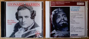 Leonard Warren CD's:1st Recordings+Public Performances - Bild 1 von 3