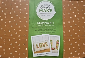 Docraft Simply MAKE craft kits SEWING KIT LOVE Cushion complete kit - Picture 1 of 3