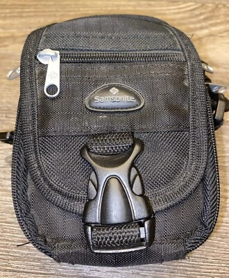 Samsonite Negro Nylon Pequeño Convertible Cámara Estuche Organizador Bolsa Ligera Foto 1 de 4