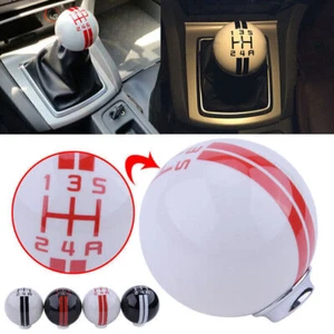 5 Speed Gear Shift Knob for Ford Mustang Shelby GT500 White+Red Manual Shifter - Bild 1 von 6